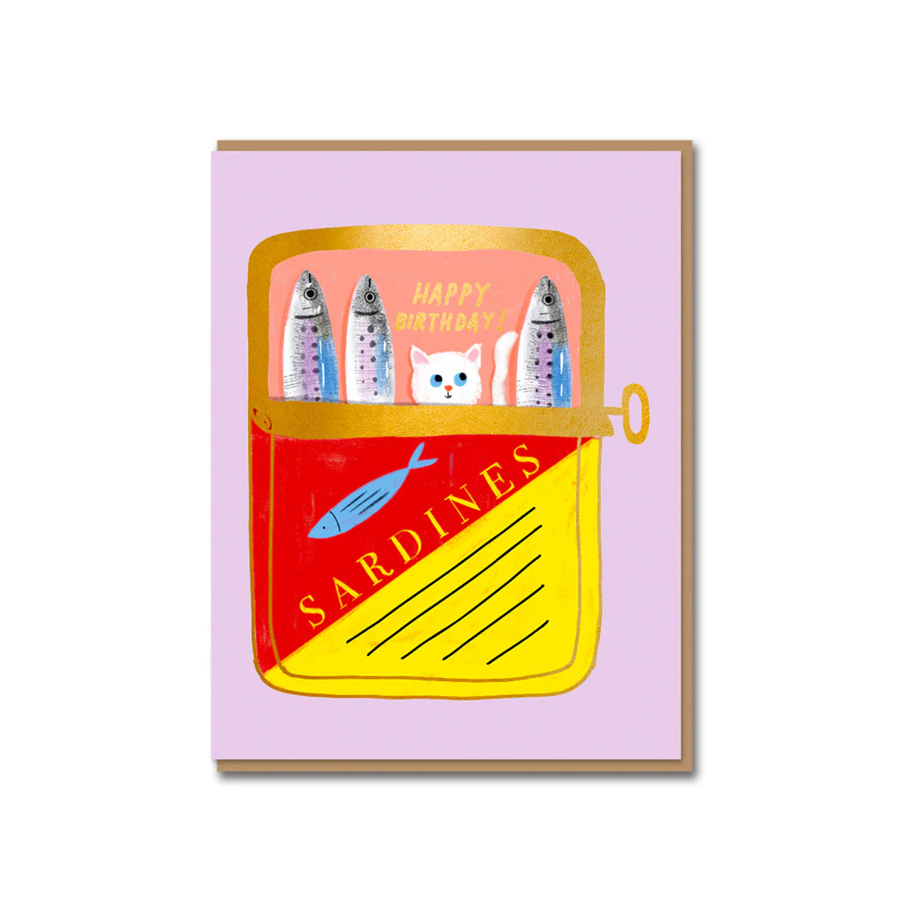 Tinned Fish Birthday Card