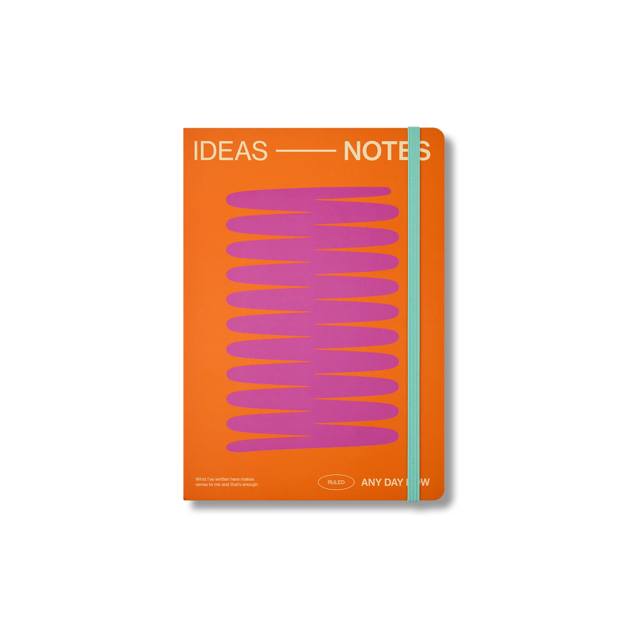 Coral Open Bound Notebook Ruled A5