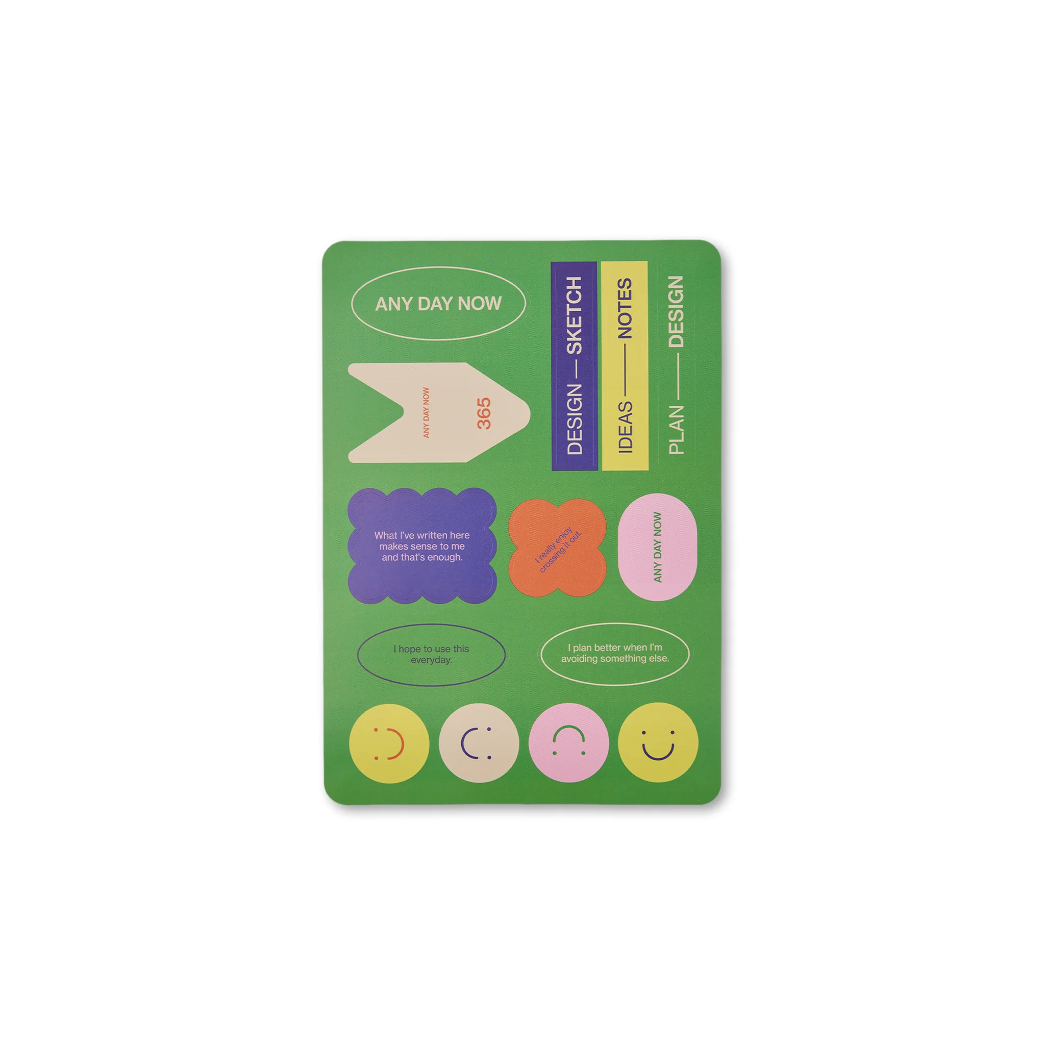 Green Any Day Notebook Plain A5 - Image 7
