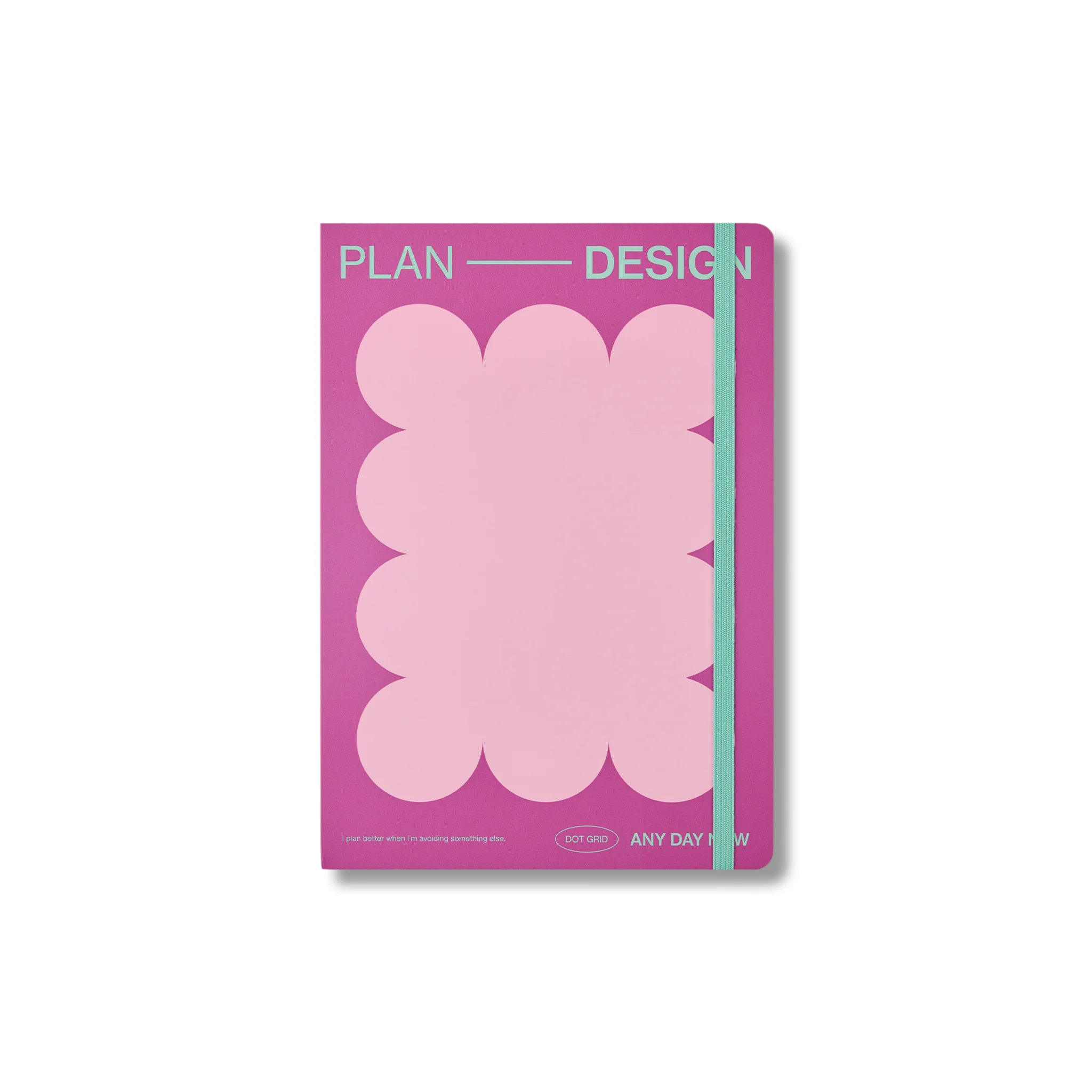 Magenta Open Bound Notebook Dot Grid A5