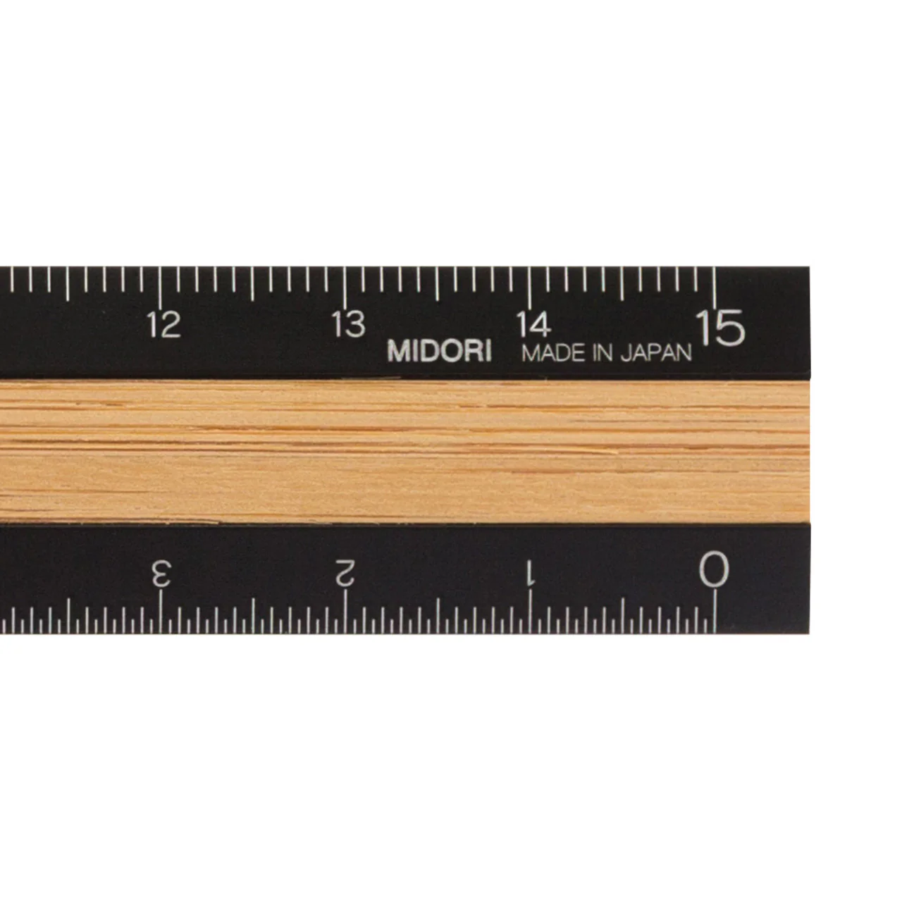 Aluminium Ruler with Wood Insert 15cm - Image 3