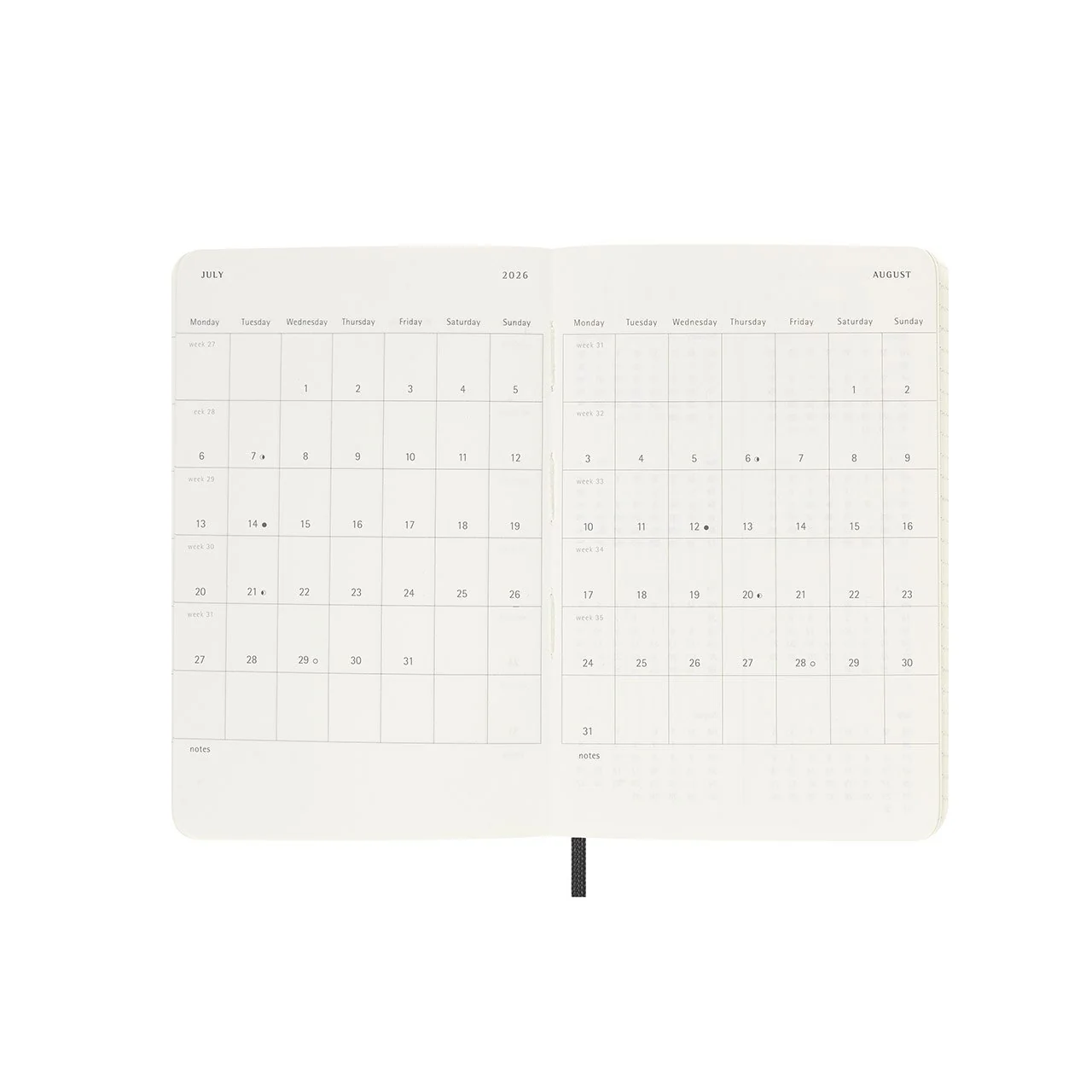 2026 Weekly Notebook Soft Cover Diary Pocket - Image 5