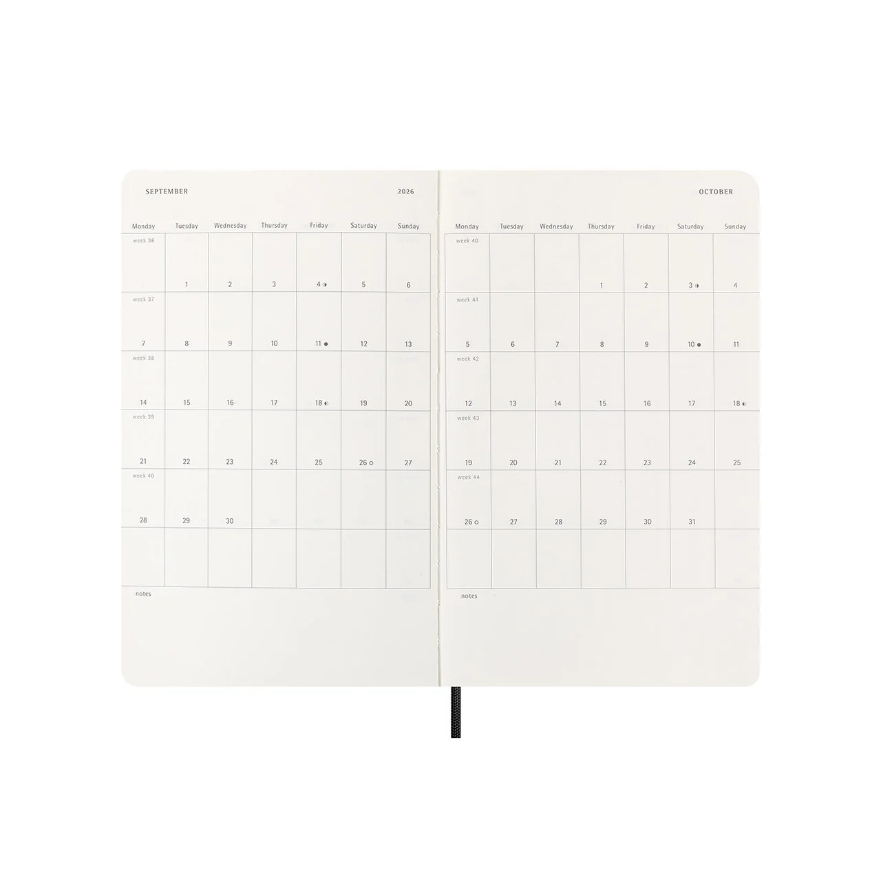 2026 Weekly Horizontal Soft Cover Diary Large - Image 4