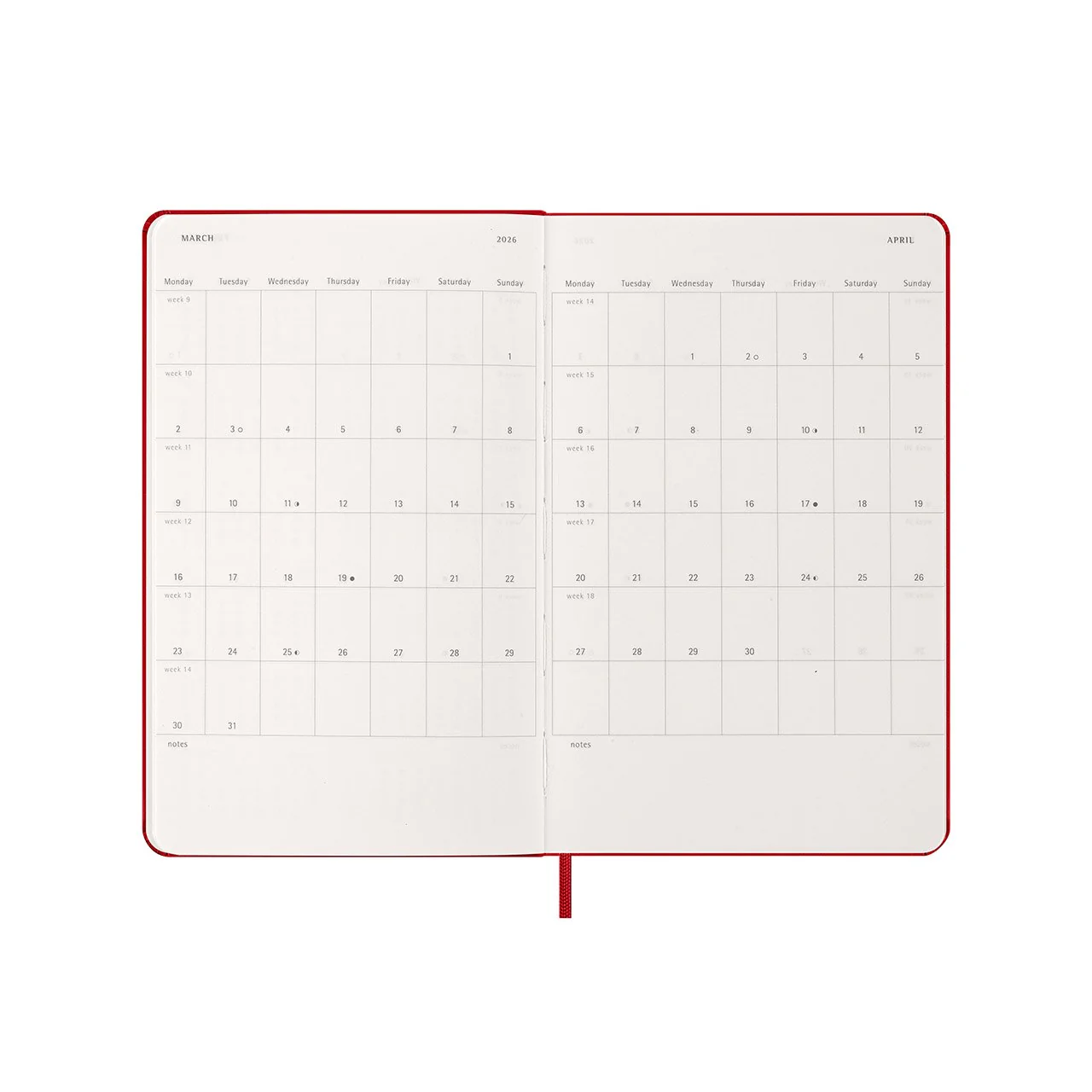 2026 Weekly Notebook Diary Hard Cover Large - Image 14
