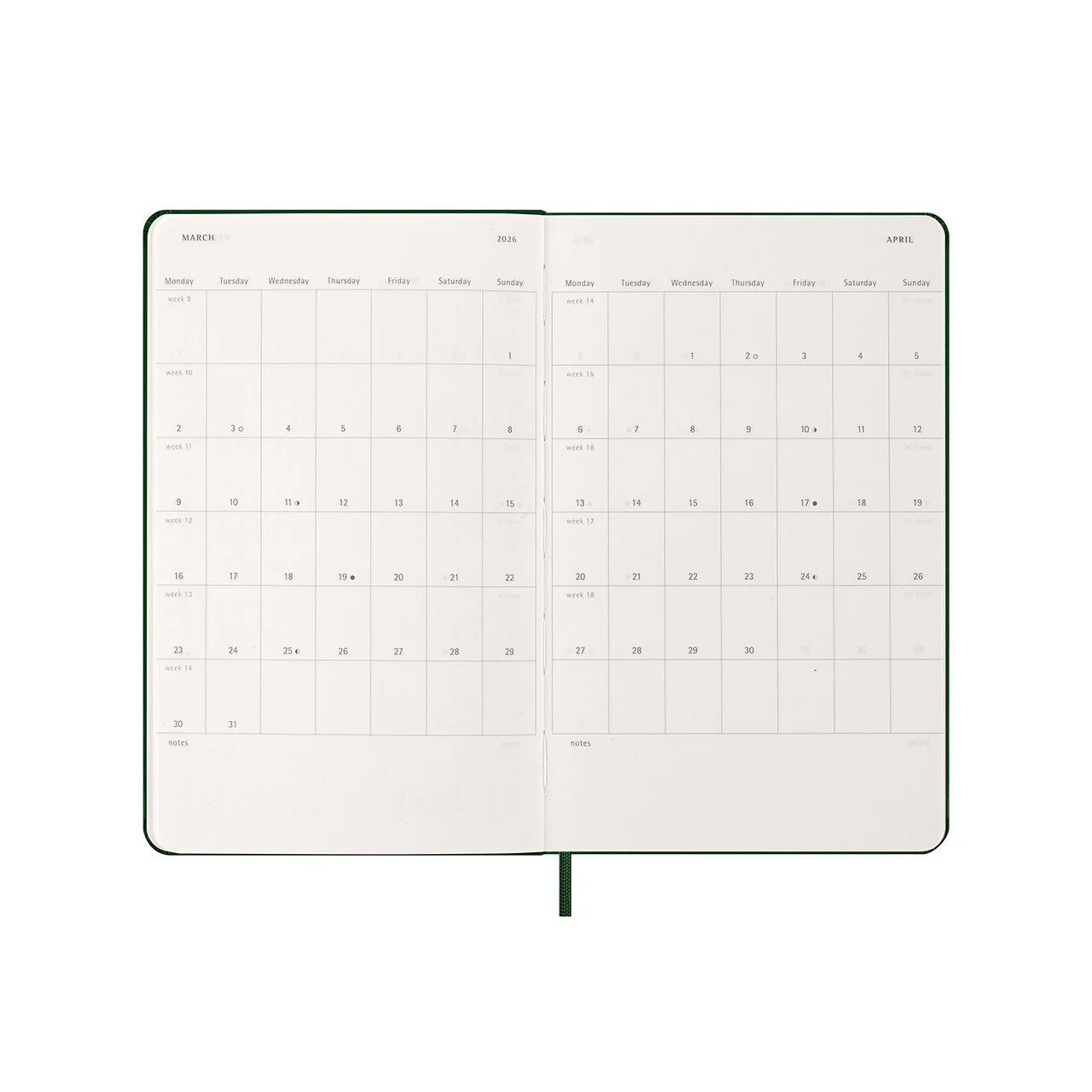 2026 Weekly Notebook Diary Hard Cover Large - Image 19