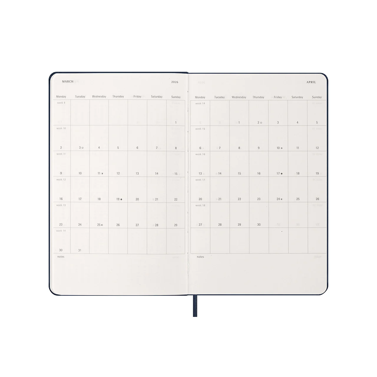 2026 Weekly Notebook Diary Hard Cover Large - Image 9