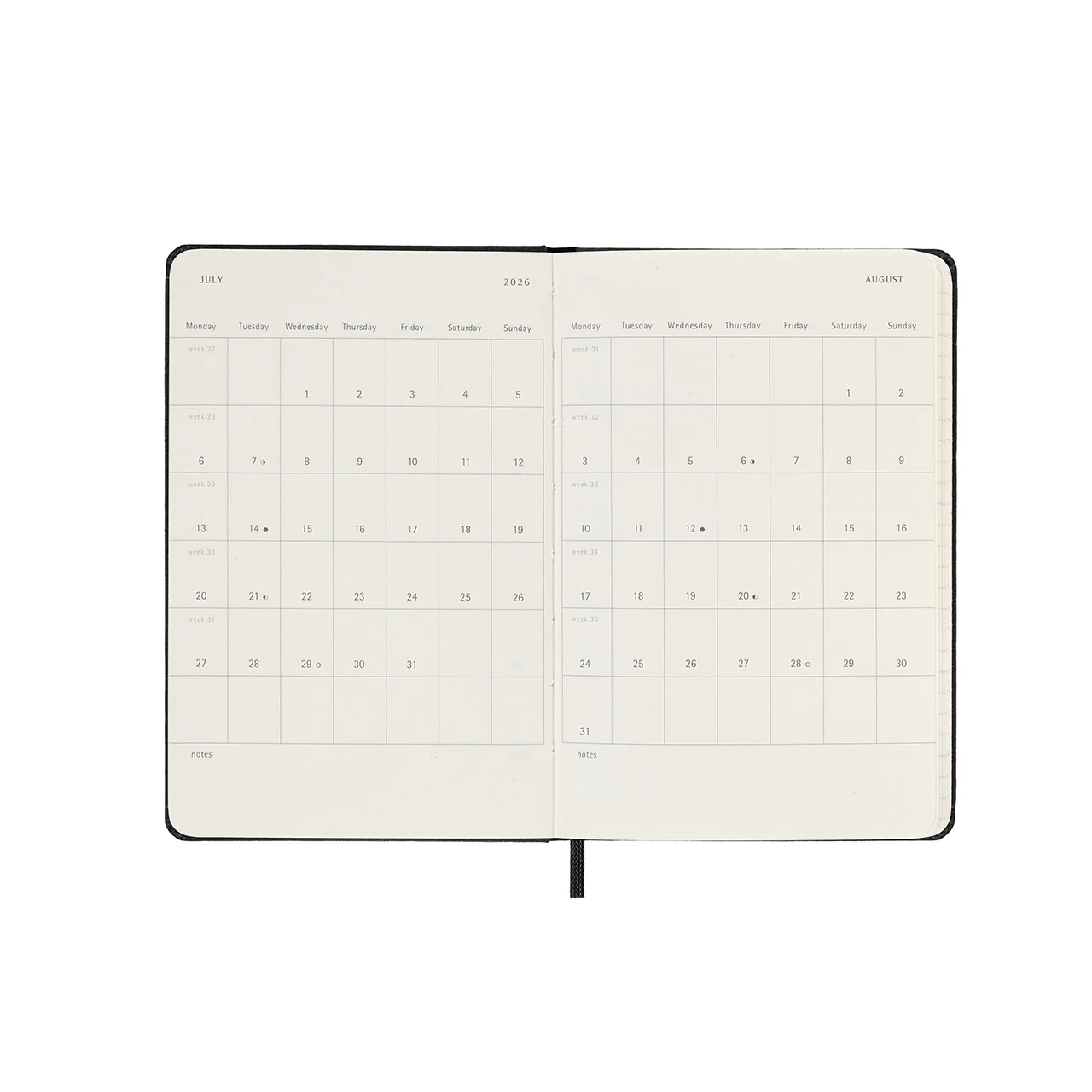 2026 Weekly Vertical Hard Cover Diary Pocket - Image 3