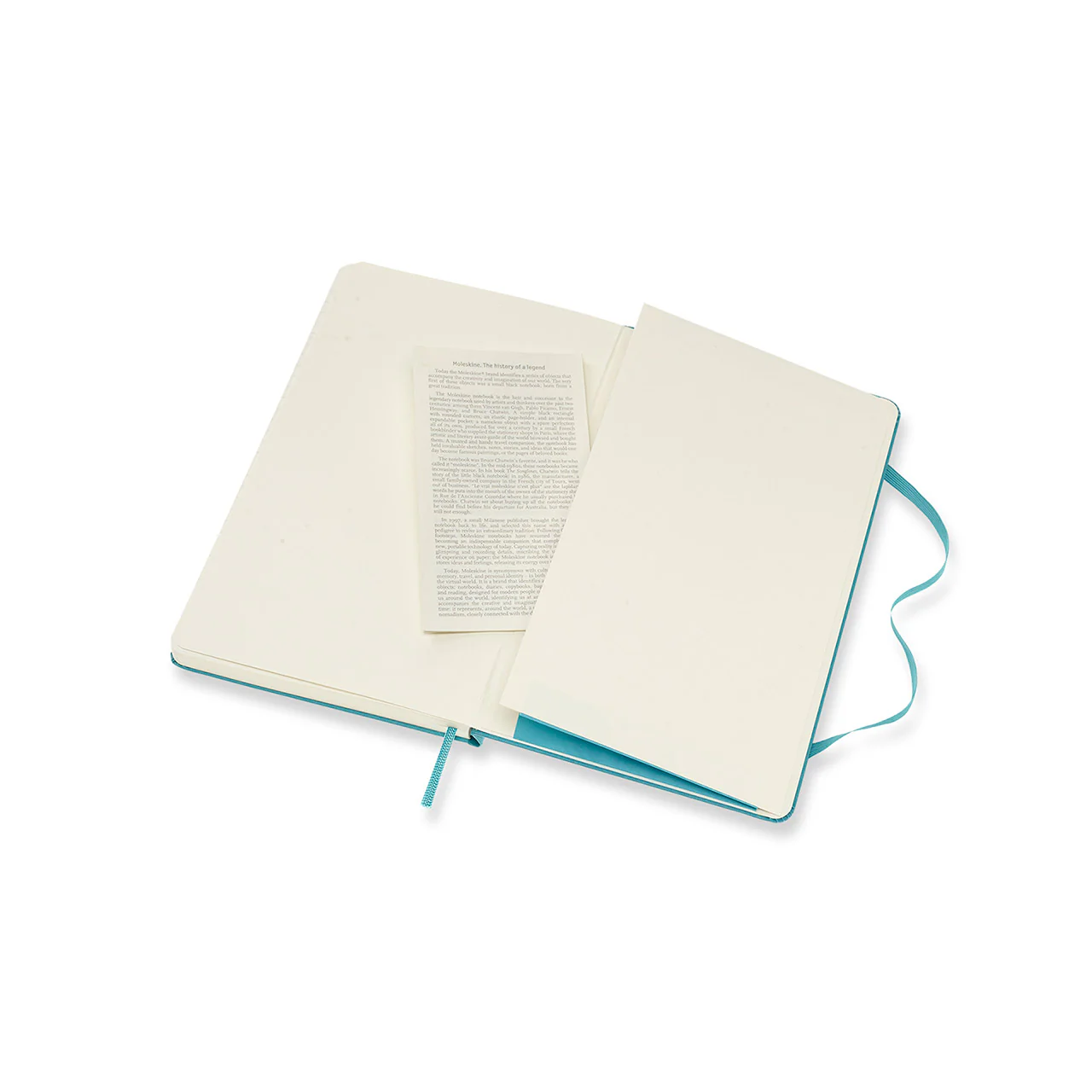 Classic Large Hard Cover Notebook Plain Reef Blue - Image 5