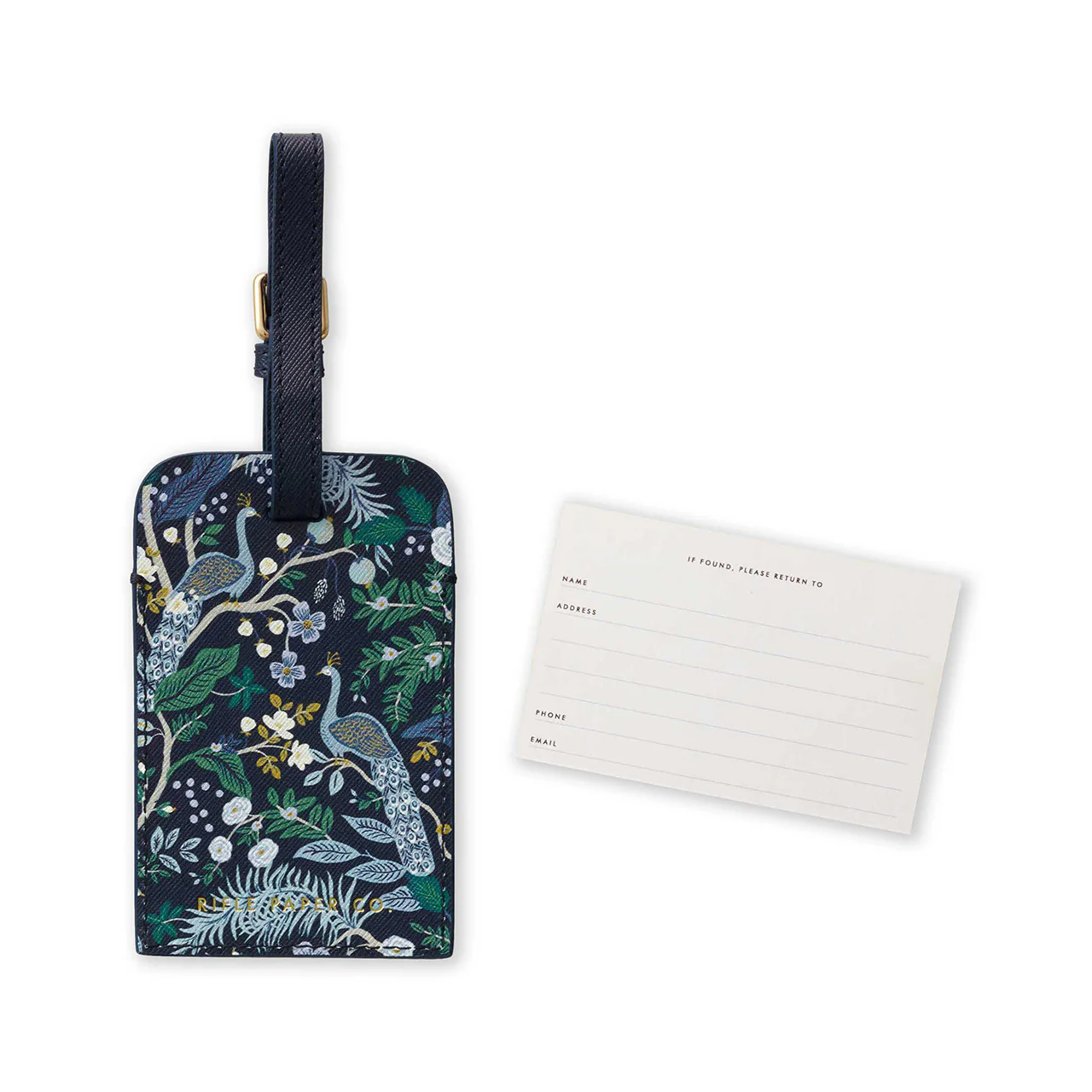 Peacocks Luggage Tag - Image 3