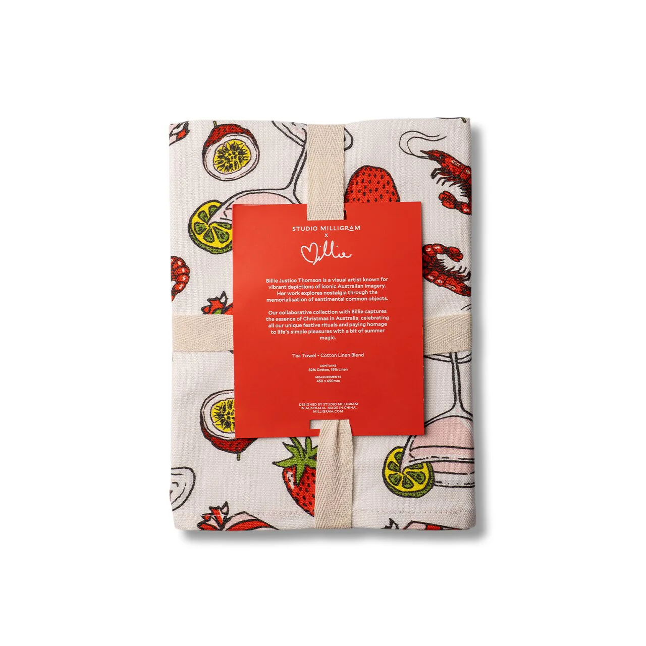 Cocktail Christmas Tea Towel - Image 2