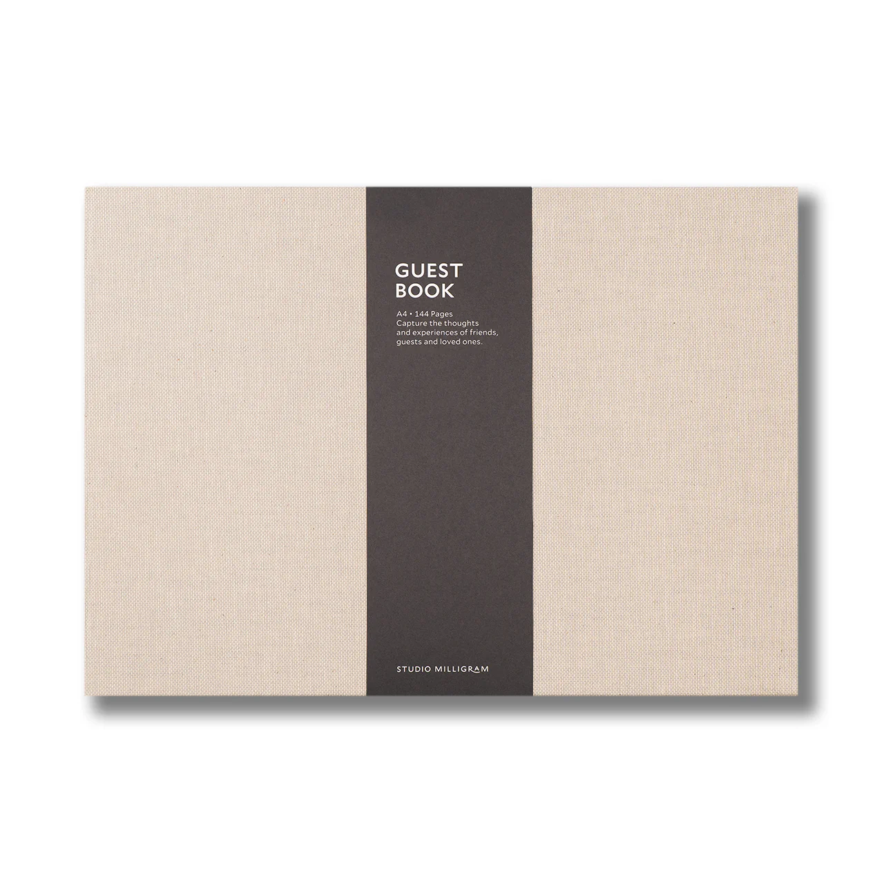 Linen Guest Book A4