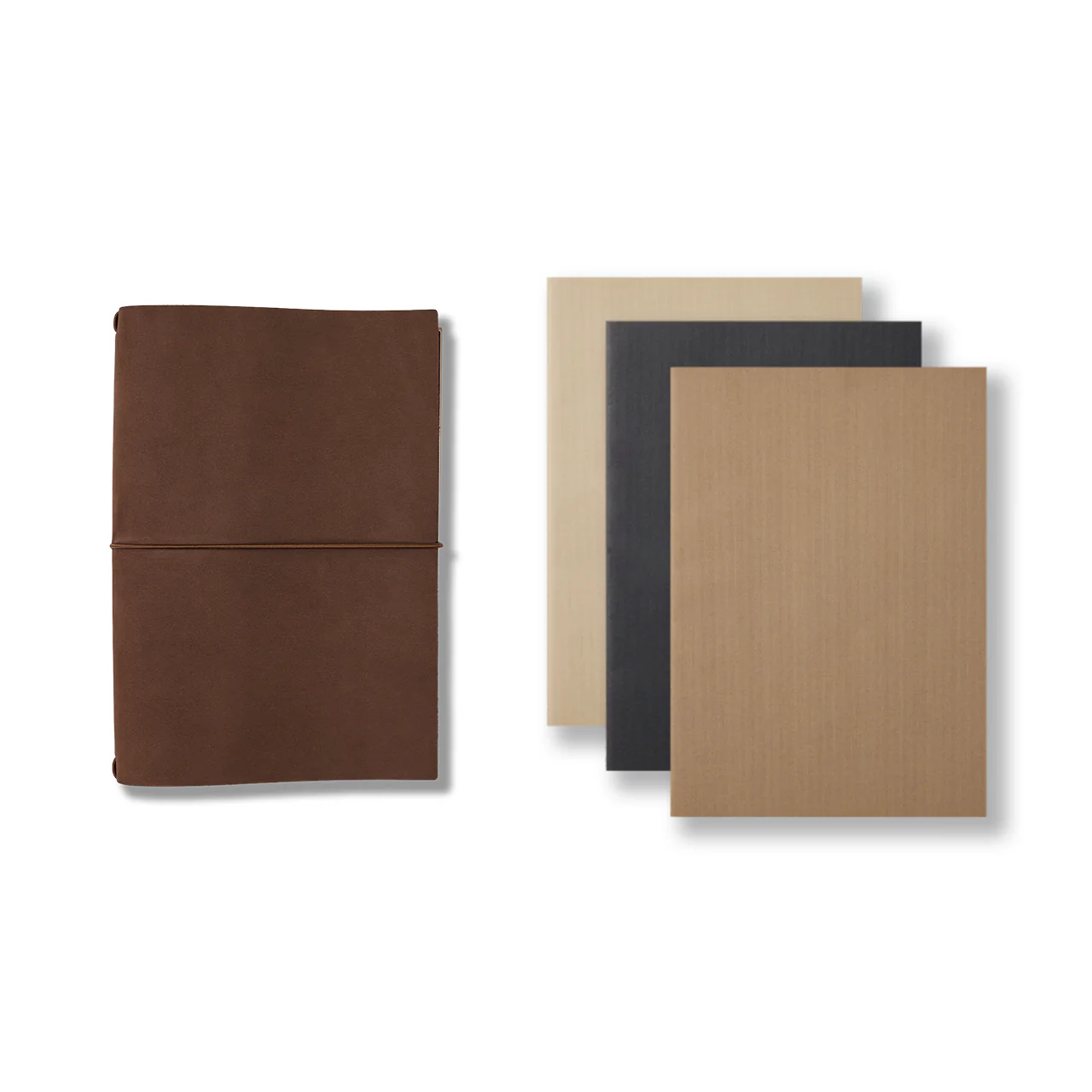 Nubuck Refillable Leather Journal Set - Image 4
