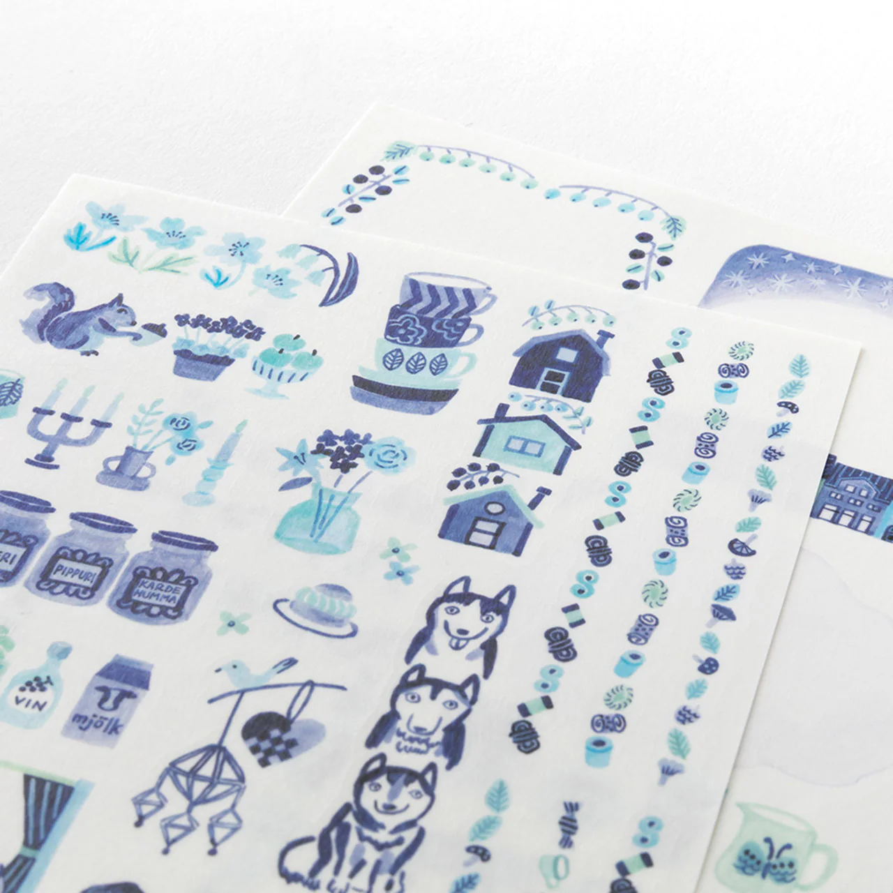 Blue Nordic Sticker Sheets Set of 2 - Image 3