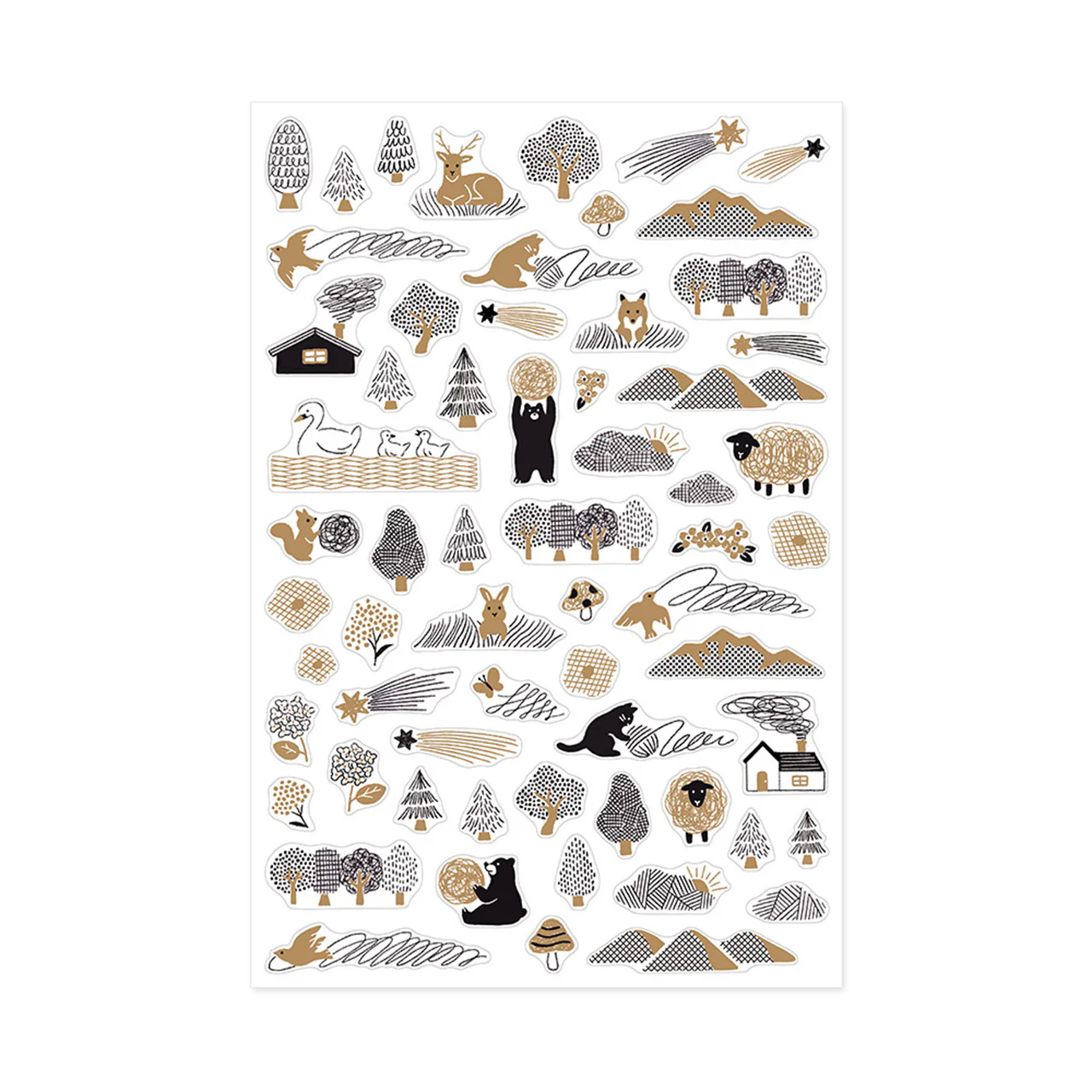 Camouflage Forest Decorative Sticker Sheet - Image 2